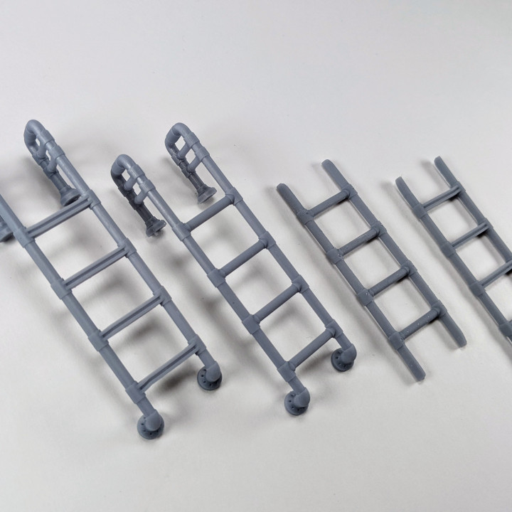 3D Printable Metal Ladders by Custom Miniature Maker