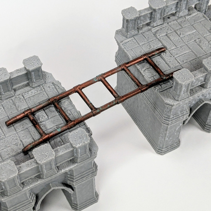 3D Printable Metal Ladders by Custom Miniature Maker