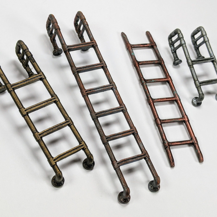 3D Printable Metal Ladders by Custom Miniature Maker