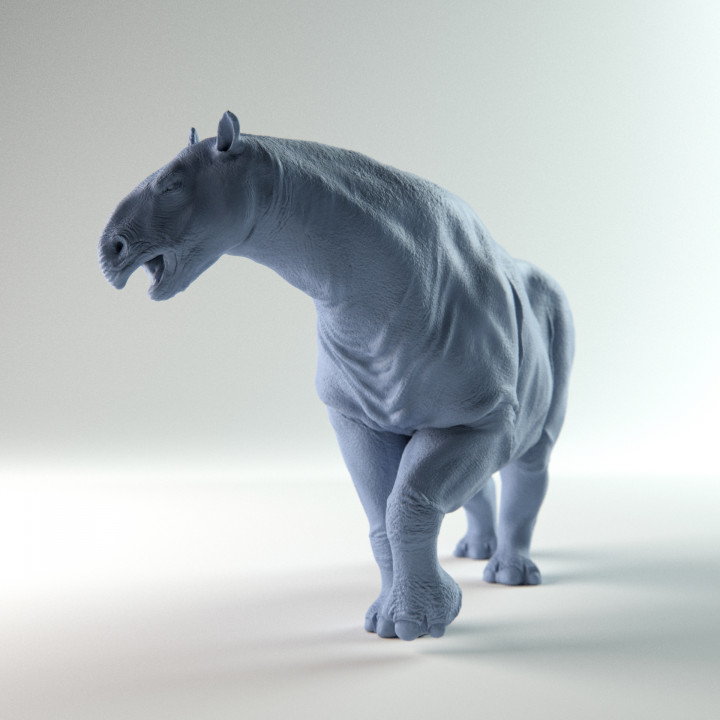 Paraceratherium prehistoric rhinoceros 1-35 and 1-72 scale pre-supported