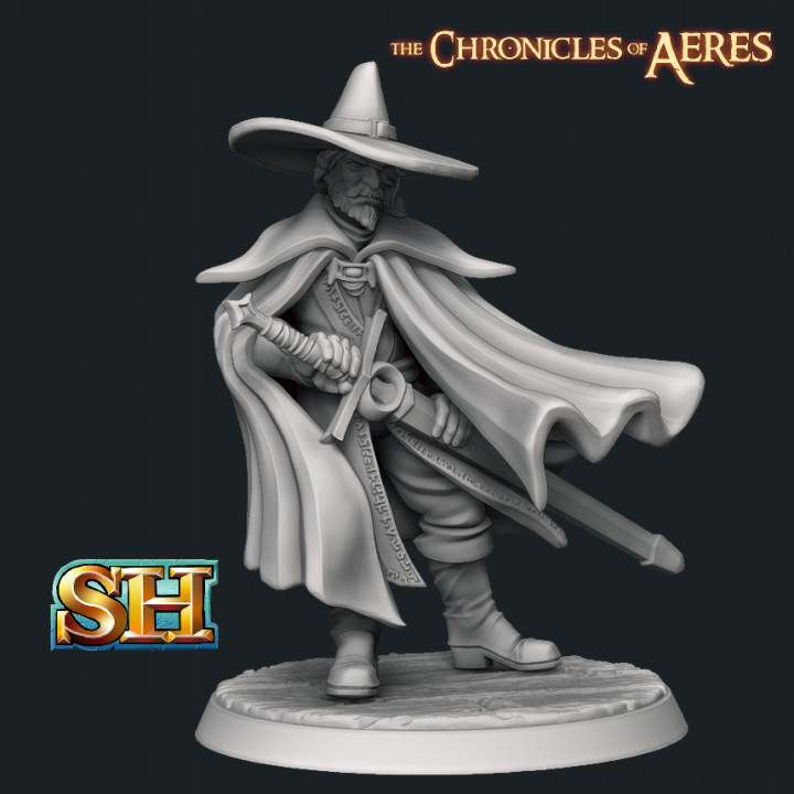 Male Human Witch Hunter Miniature image