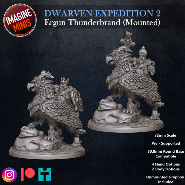 Dwarven Expedition 2 - Ergun Thunderbrand Mounted image