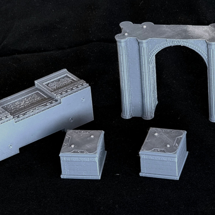 3D Printable Roman Triumphal Arch- Patricius Romanus by Gadgetworks