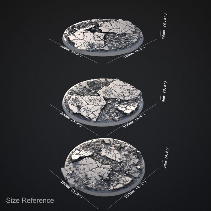 Cracked Earth 100mm Bases image