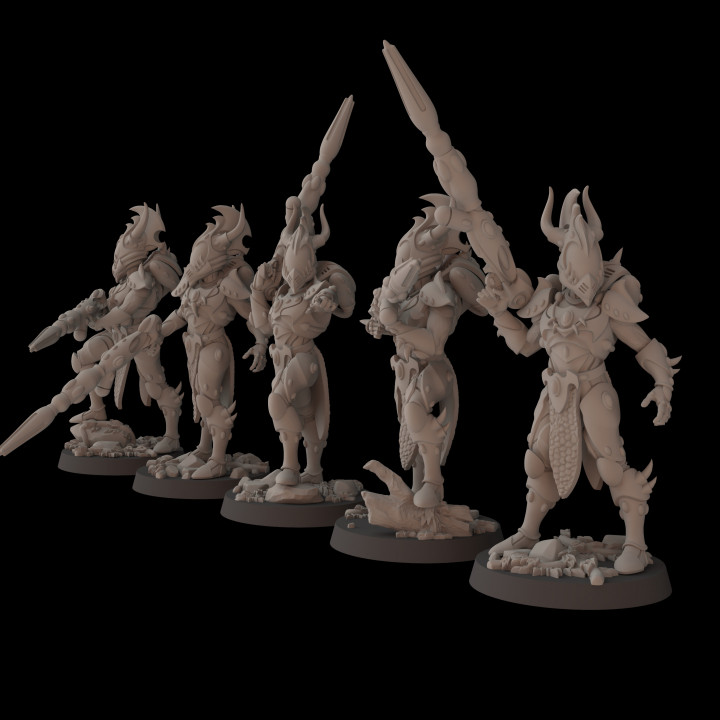 3D Printable Primeval fire borns by Fantasy Cult Miniatures