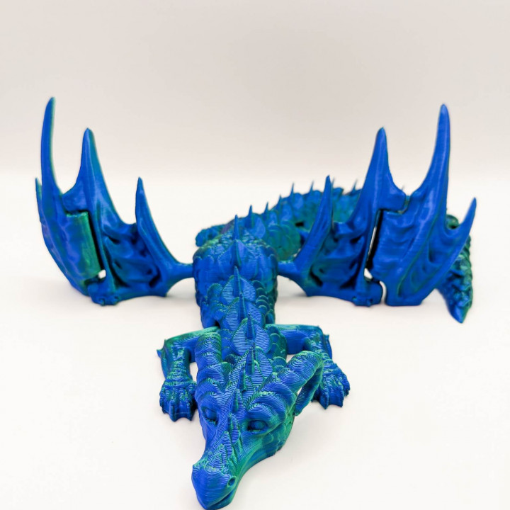 Ram Horn Western Dragon, Articulated Dragon image