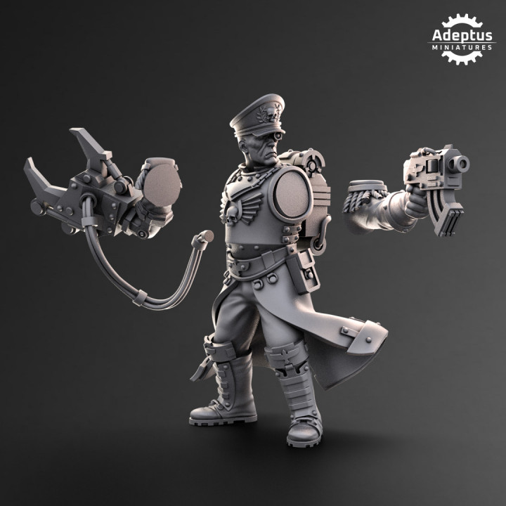 Commissar with a mechanical arm – Imperial Guard image