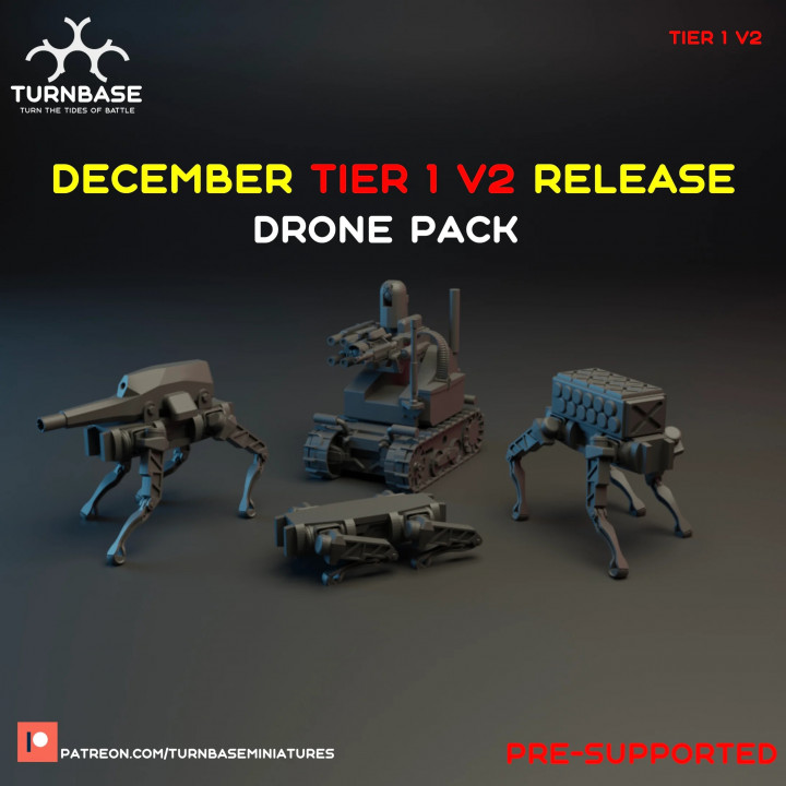 TurnBase Miniatures: Wargames - Drone pack