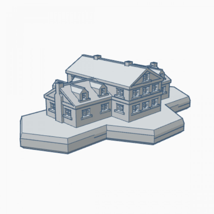 Farm House with Hex Base MHB025