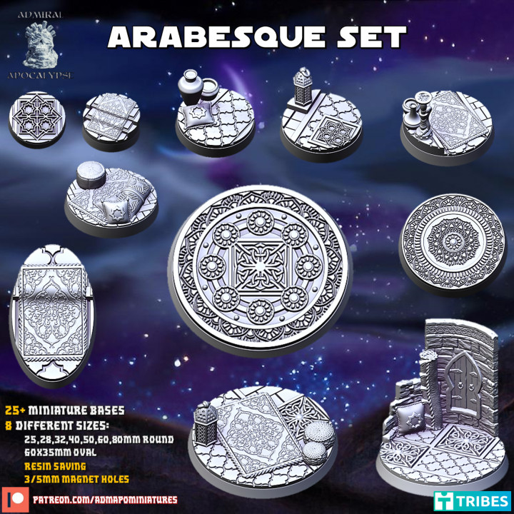 Arabesque Set (Bases & Toppers//pre-supported) image
