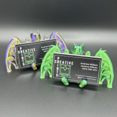 Picture of print of Dragon Business Card Holder, Phone Stand