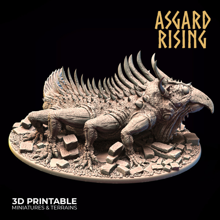 3D Printable Basilisks ver. 1 & 2 /EasyToPrint/ /Pre-supported/ by ...