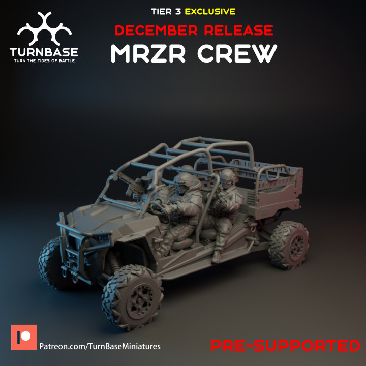 TurnBase Miniatures: Wargames- MRZR set