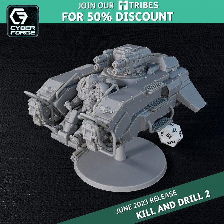 Cyberforge Kill and Drill LSR Anti-Grav Patrol Unit image