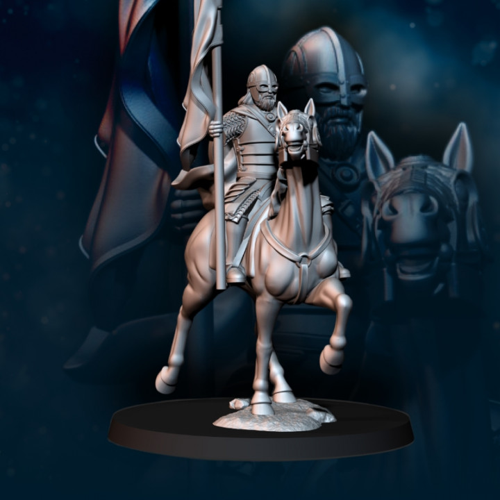 West Human on Horse with Banner | West Humans | Fantasy image