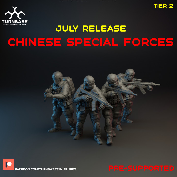 TurnBase Miniatures: Wargames - Chinese Special Forces image