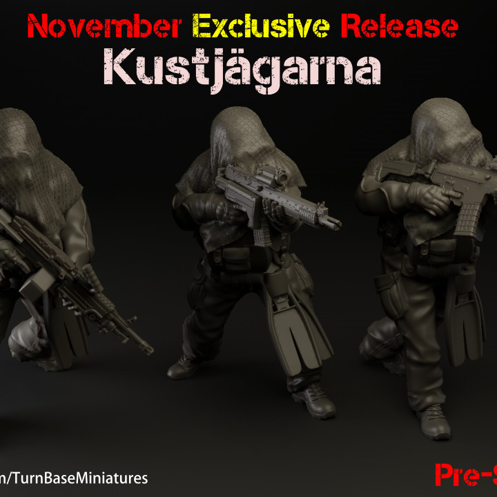 TurnBase Miniatures: Wargames - Kustjägarna (November Exclusive)