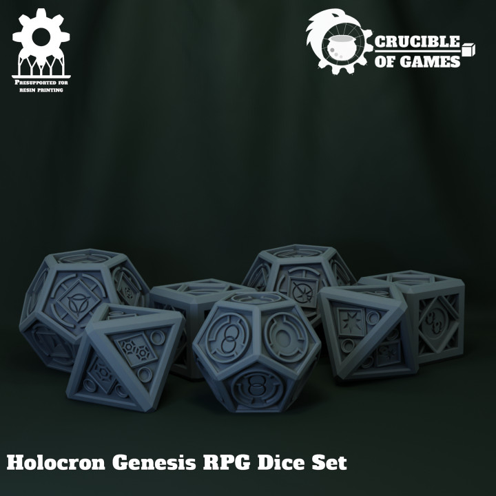 Holocron Genesis RPG Dice Set image