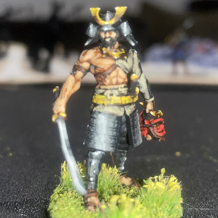 3D Print of Samurai Barbarian by BradBlackmon