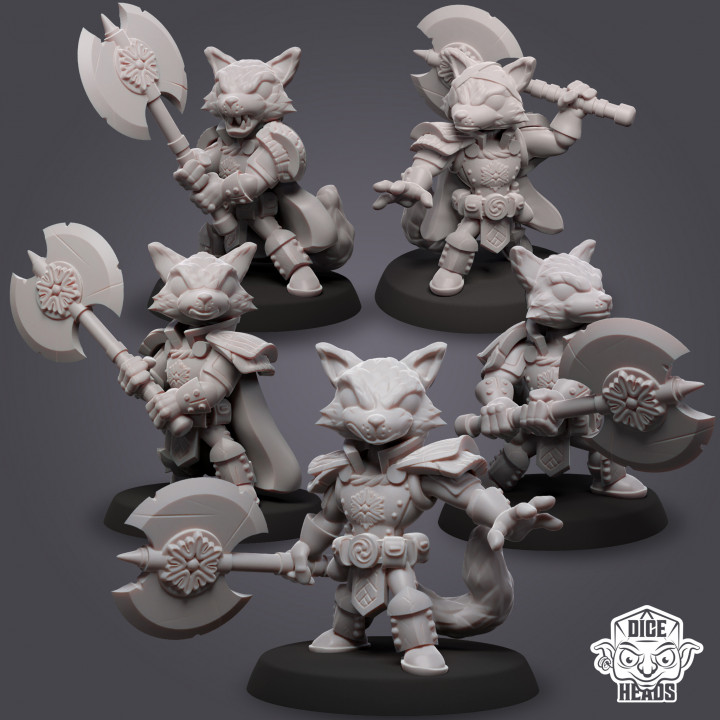 Fox Fighters (25mm 10x variants) (pre-supported included) image