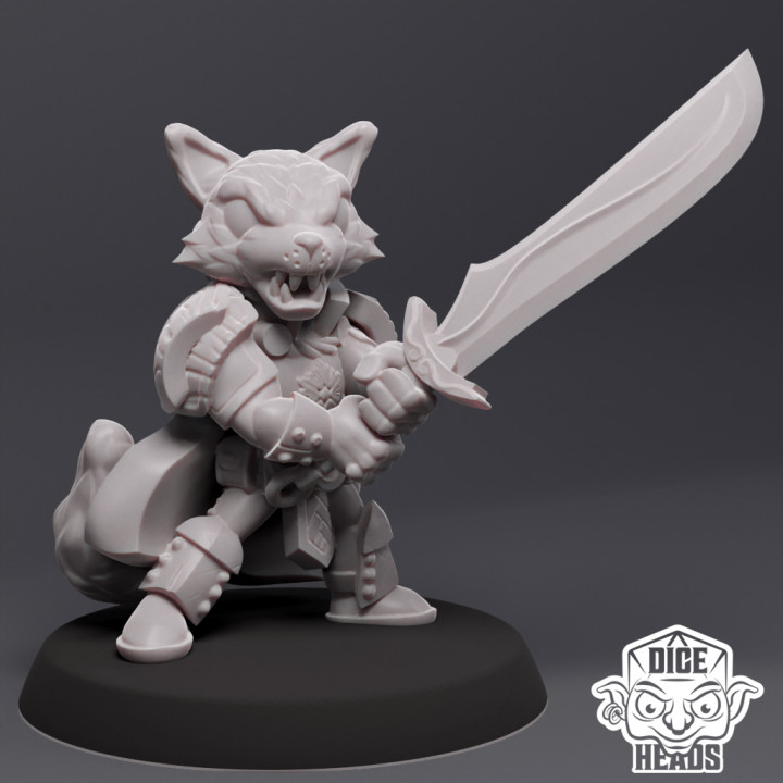 Fox Fighters (25mm 10x variants) (pre-supported included) image