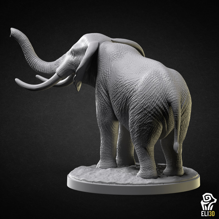 3D Printable Elephant Animal by ELI 3D