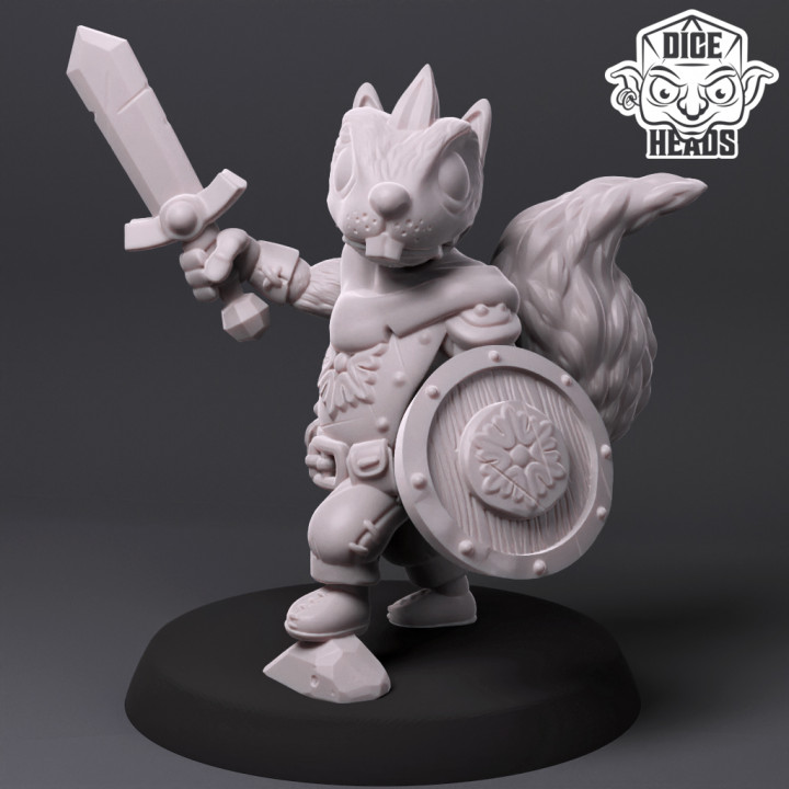 Squirrel Infantry (25mm 3x variants) (pre-supported included) image