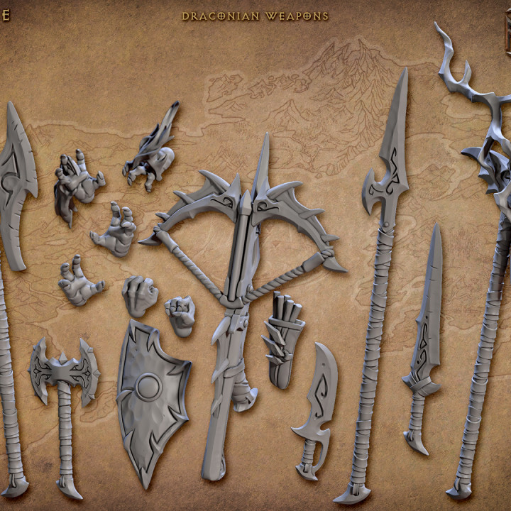 Standalone Weapons and Hands (Draconian Scourge)