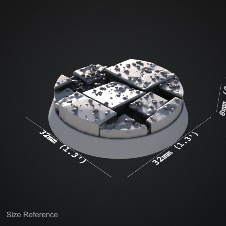 Broken Tiles 32mm Bases