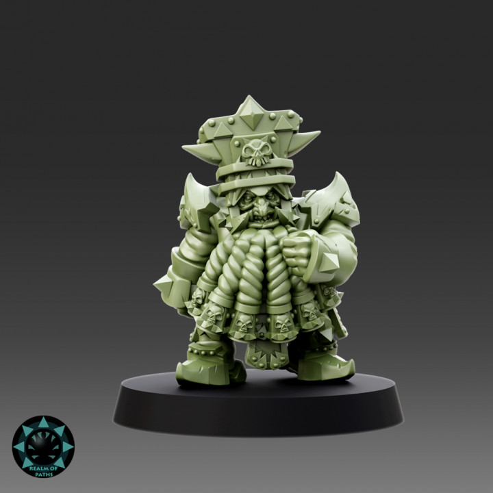 3D Printable Doom Dwarfs The Iron Boulders Fantasy Football by