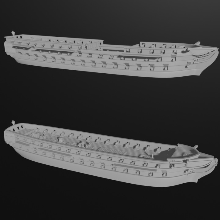 US USS Independence 90-gunner & 54-gun Razee Frigate (2-PACK) (90/54 guns), 1814-1915  AOA-US-6 image