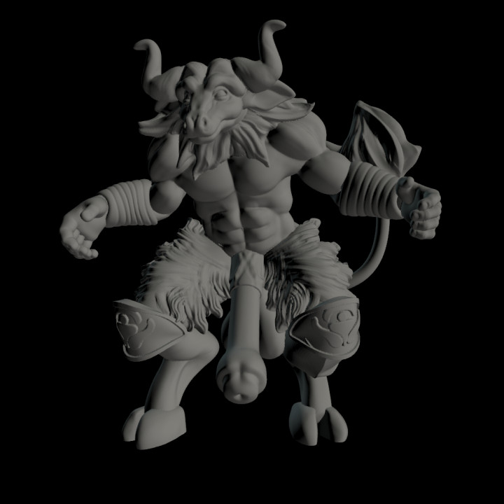 3D Printable [Baphomet Templars] Minotaur Bastards by Erobellica Dev