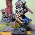 Dwarf Prince with Hammer and Shield - Highlands Miniatures print image