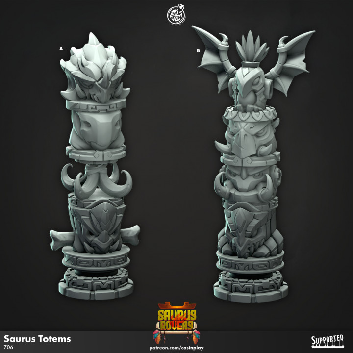 Saurus Totems (Pre-Supported)