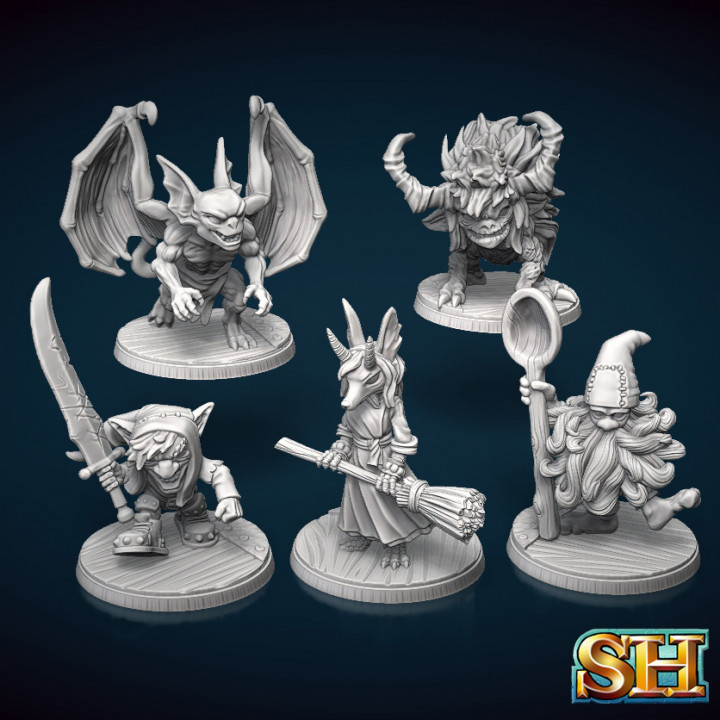 Demon and Spirit Familiar Miniatures Set image