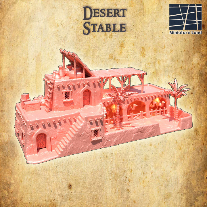 Desert Stable - Tabletop Terrain - 28 MM image
