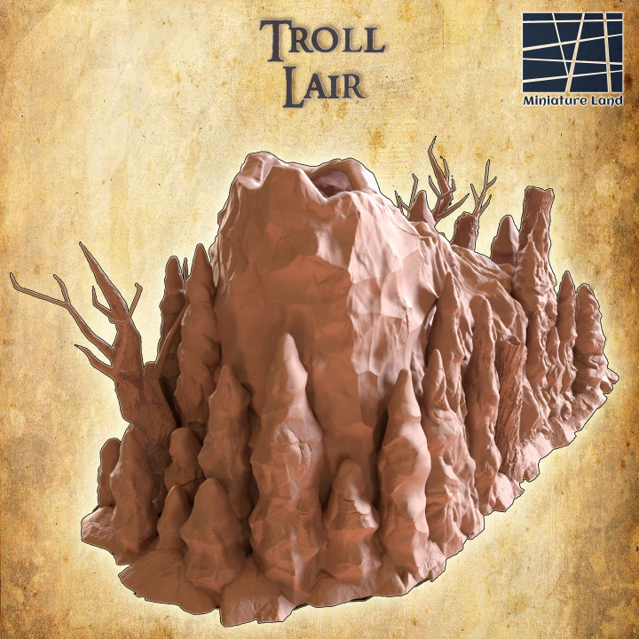 Troll Lair - Tabletop Terrain - 28 MM