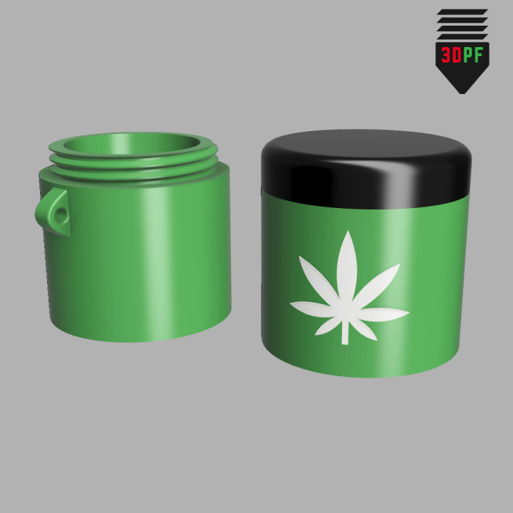 Stash Container Keychain (Leaf) image
