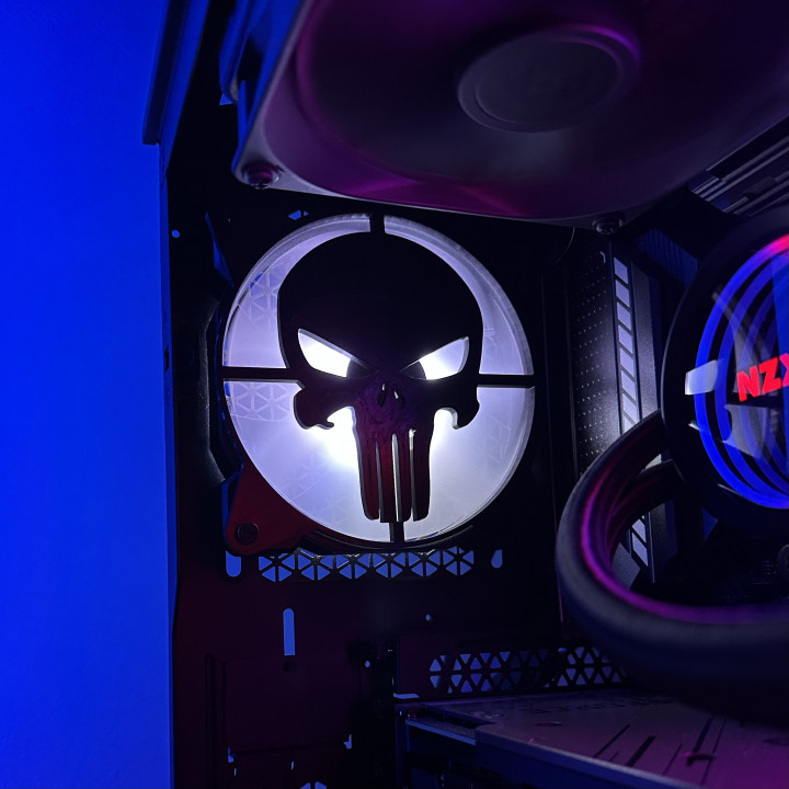 The Punisher PC fan grill image