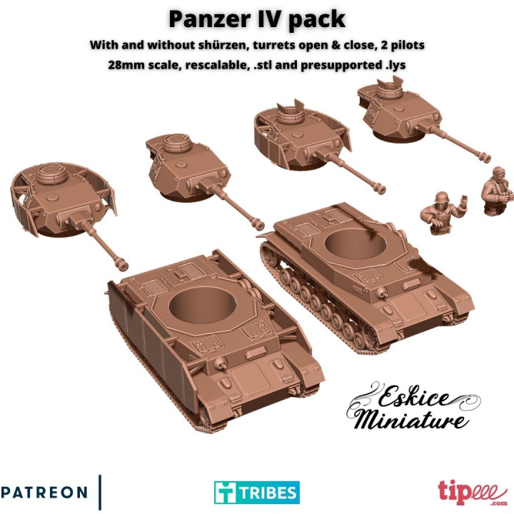 Panzer 4 pack - 28mm image