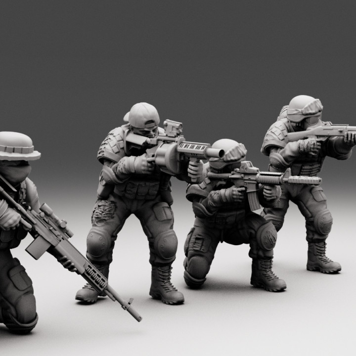TurnBase Miniatures: Wargames - USMC Survivors