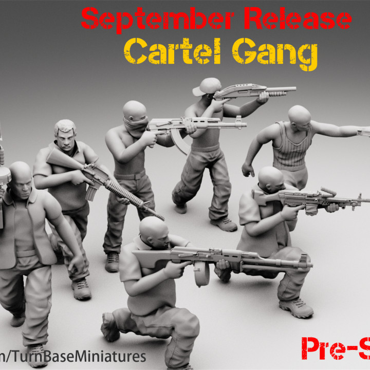 TurnBase Miniatures: Wargames - Cartel Gang (September Release) image