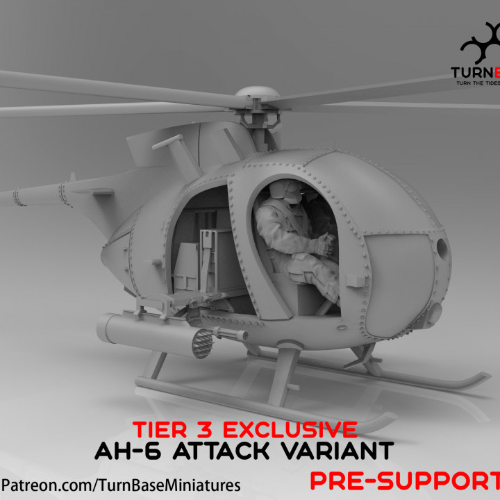 TurnBase Miniatures: Wargames - AH-6 set