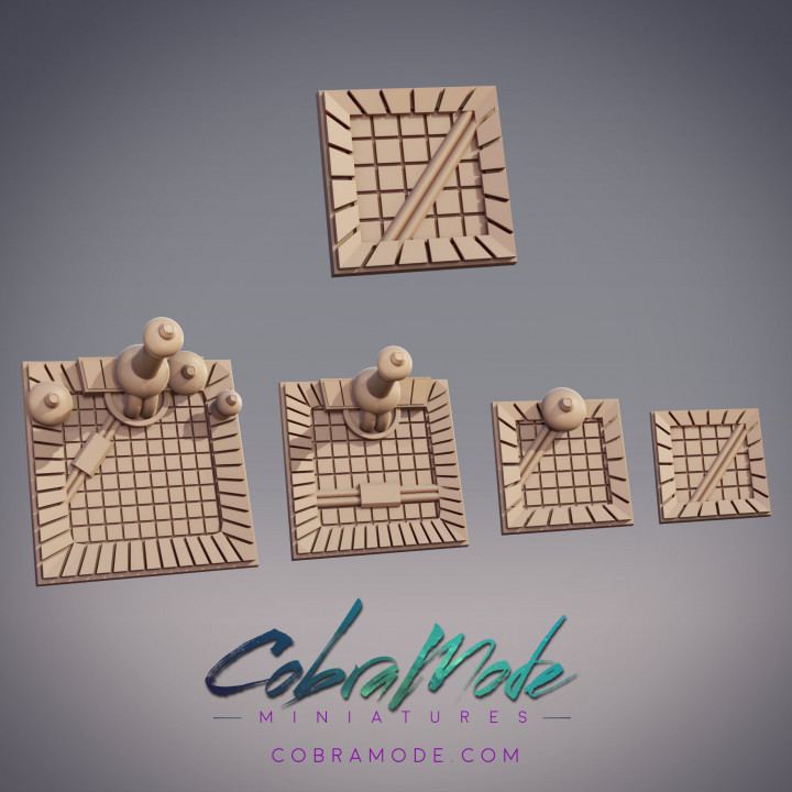 Gasworks Sewer Square Base Pack (4pcs)