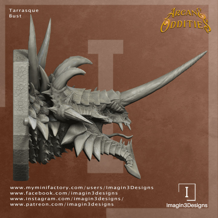 Pre-Supported Tarrasque Bust image