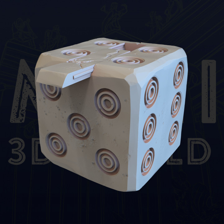 Roman D6 (Dice Box) by 'A Mini 3D World' image