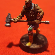 Picture of print of Human Melee Bandits (set of 3 presupported miniatures)