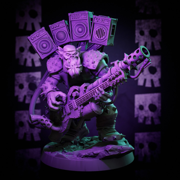 3D Printable MrModulork's Flashy Guitar Ladz by MrModulork