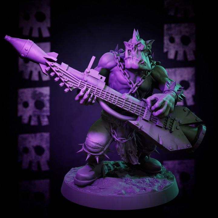 3D Printable MrModulork's Flashy Guitar Ladz by MrModulork