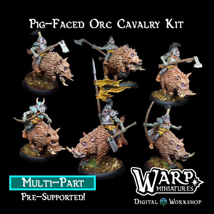 Pig-Faced Orc Cavalry Kit image